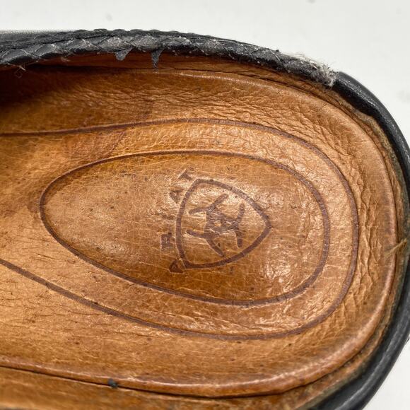 Black Leather Women's Clogs - Picture 8 of 10